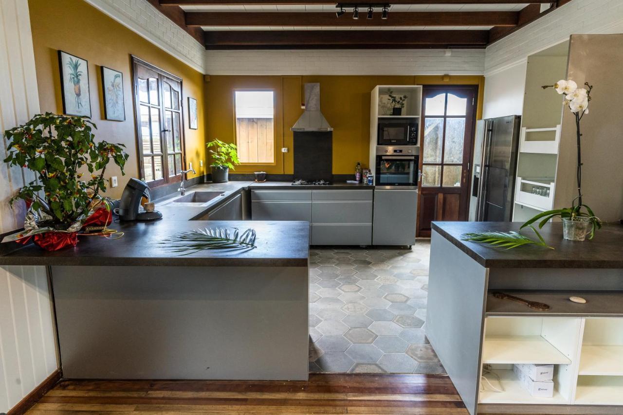 Les Avirons Magnifique Villa Creole Villa Ti Bout Bois Avec Cheminee Au Tevelave מראה חיצוני תמונה