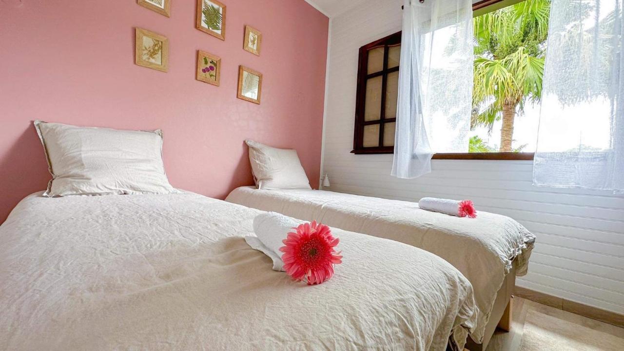 Les Avirons Magnifique Villa Creole Villa Ti Bout Bois Avec Cheminee Au Tevelave מראה חיצוני תמונה
