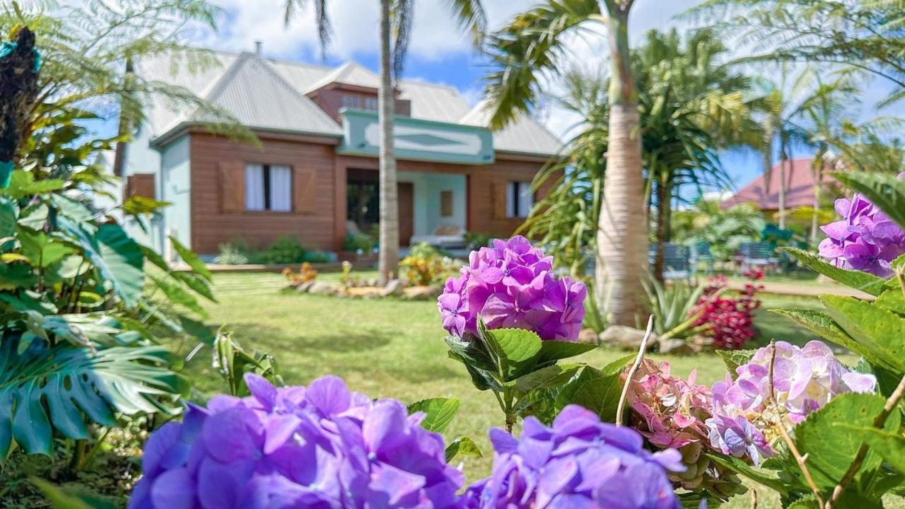 Les Avirons Magnifique Villa Creole Villa Ti Bout Bois Avec Cheminee Au Tevelave מראה חיצוני תמונה