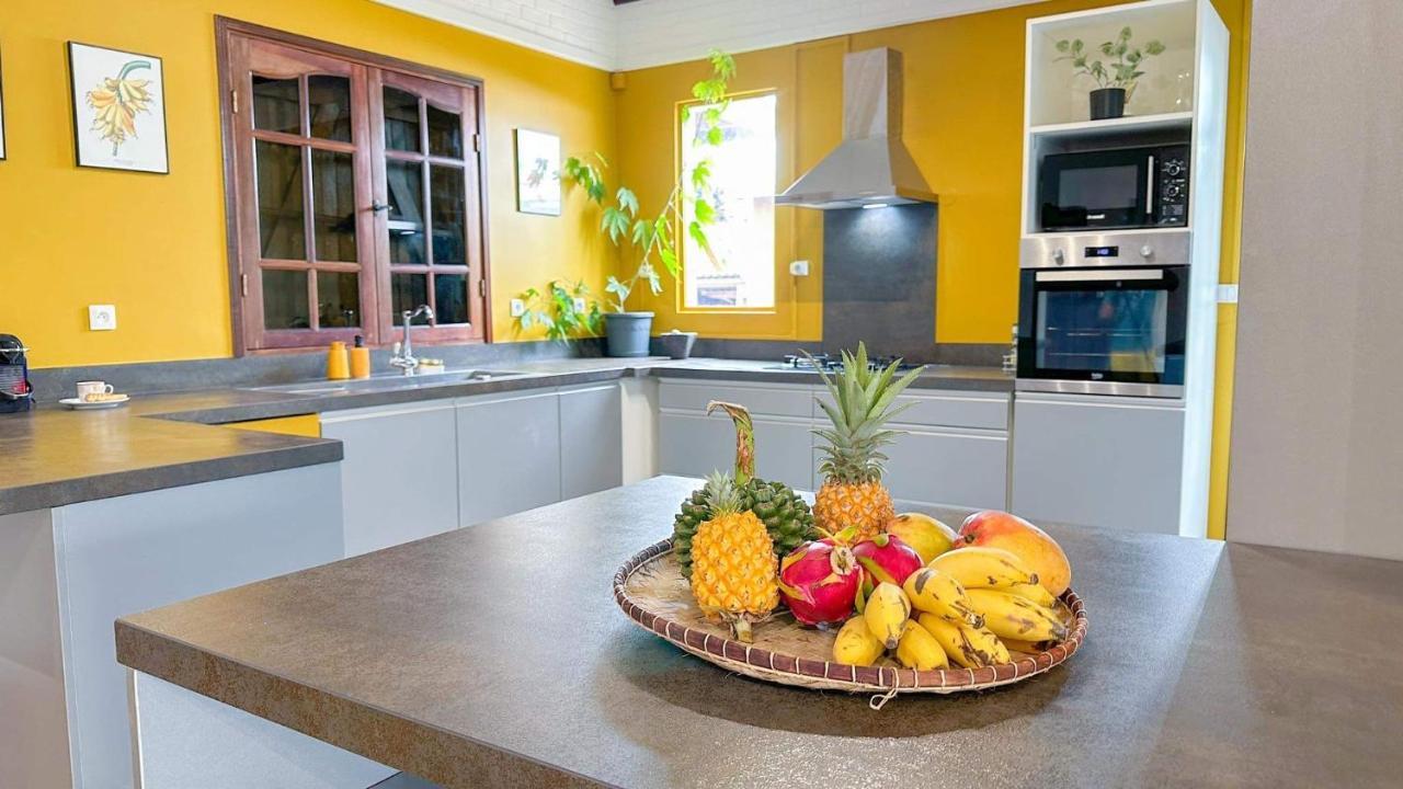 Les Avirons Magnifique Villa Creole Villa Ti Bout Bois Avec Cheminee Au Tevelave מראה חיצוני תמונה