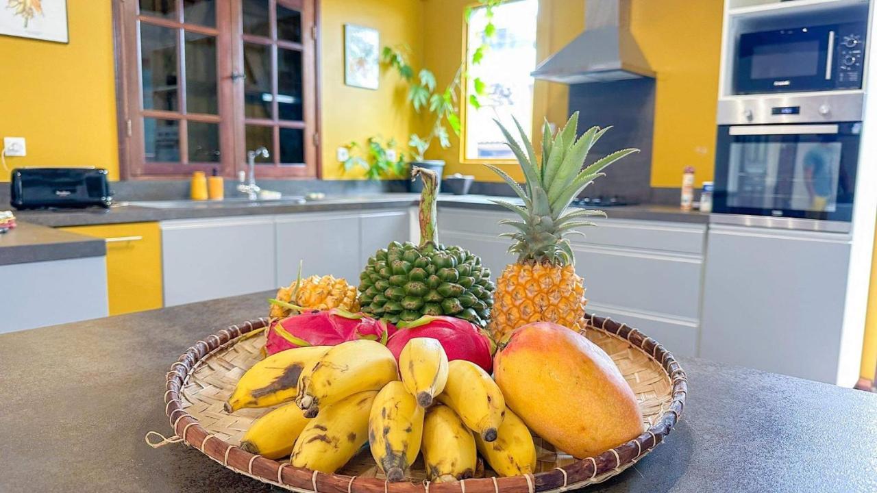 Les Avirons Magnifique Villa Creole Villa Ti Bout Bois Avec Cheminee Au Tevelave מראה חיצוני תמונה